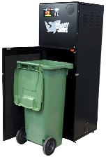 The PEL Waste Reduction Equipment BB09 Glass Bottle Crusher at Catex 2017