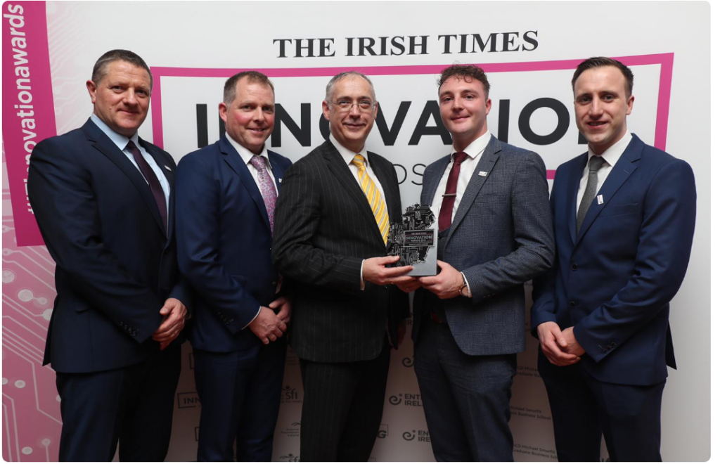 PEL Waste Reduction Equipment Winners in Manufacturing & Design Category at the Irish Times Innovation Awards 2019