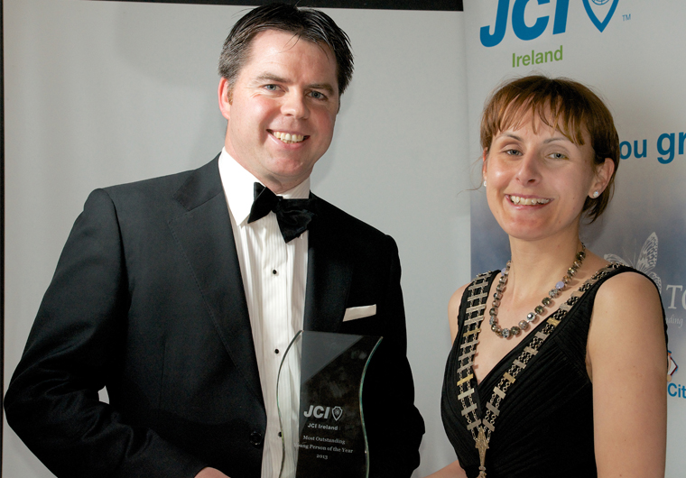 PEL Waste Reduction Equipment CEO Tommy Griffith JCI award winner wins award