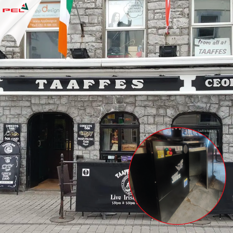 PEL Taaffes Bar Galway City install new BB01 Baby Jaws PEL
