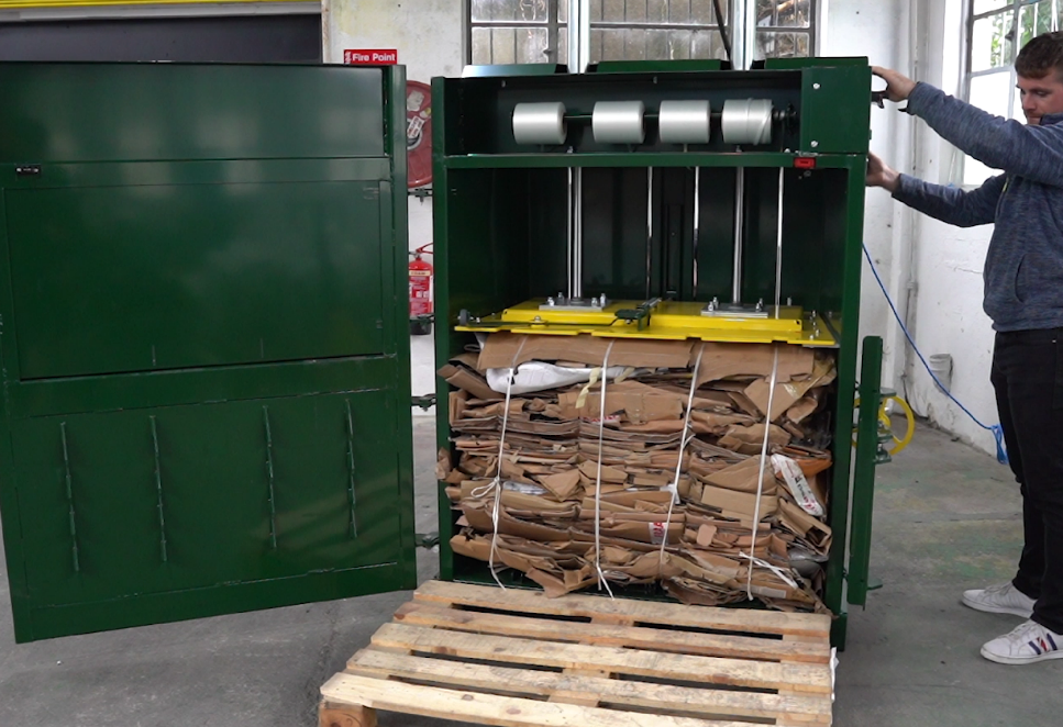 plastic cardboard baler sustainable waste solutions