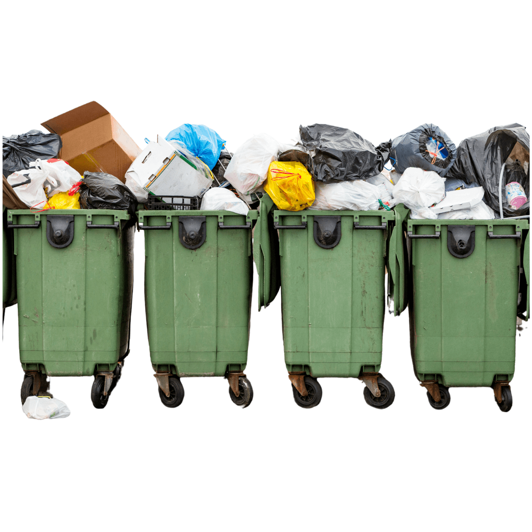 waste recycling reduction bin trash can dumpster skip