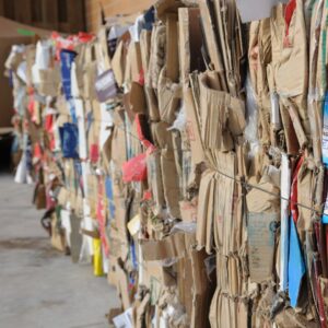 loose cardboard grouped together
